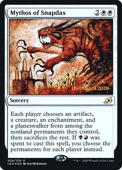 Mythos of Snapdax [Ikoria: Lair of Behemoths Prerelease Promos]-1