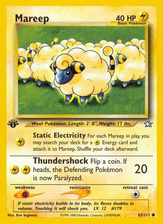 Mareep (65/111) [Neo Genesis 1st Edition]-1