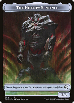 Phyrexian Goblin // The Hollow Sentinel Double-Sided Token [Phyrexia: All Will Be One Tokens]-4
