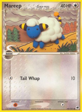 Mareep (54/101) (Delta Species) (Stamped) [EX: Dragon Frontiers]-1