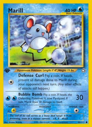 Marill (66/111) [Neo Genesis 1st Edition]-1