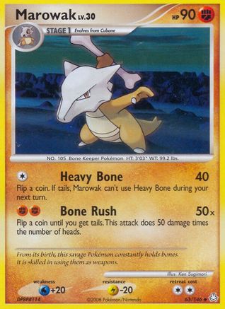 Marowak (63/146) [Diamond & Pearl: Legends Awakened]-1