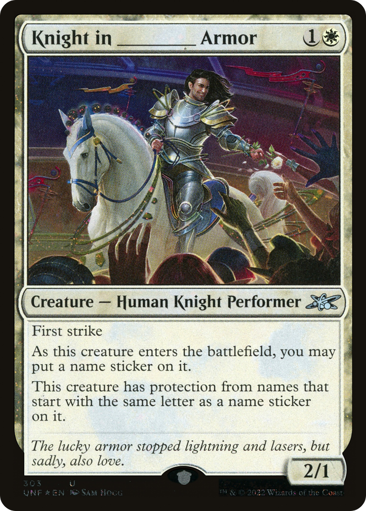 Knight in _____ Armor (Galaxy Foil) [Unfinity]-1