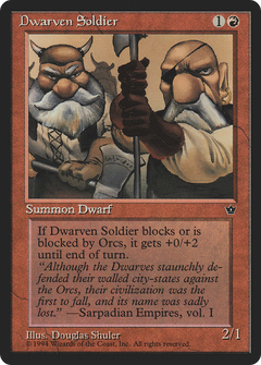 Dwarven Soldier (Douglas Shuler) [Fallen Empires]-1