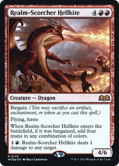 Realm-Scorcher Hellkite [Wilds of Eldraine Prerelease Promos]-1