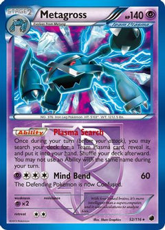 Metagross (52/116) [Black & White: Plasma Freeze]-1