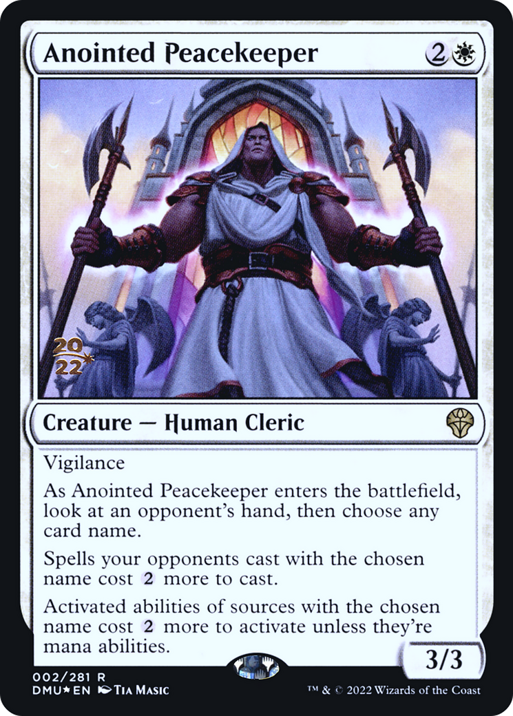 Anointed Peacekeeper [Dominaria United Prerelease Promos]-1