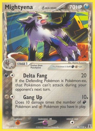 Mightyena (24/113) (Delta Species) [EX: Delta Species]-1