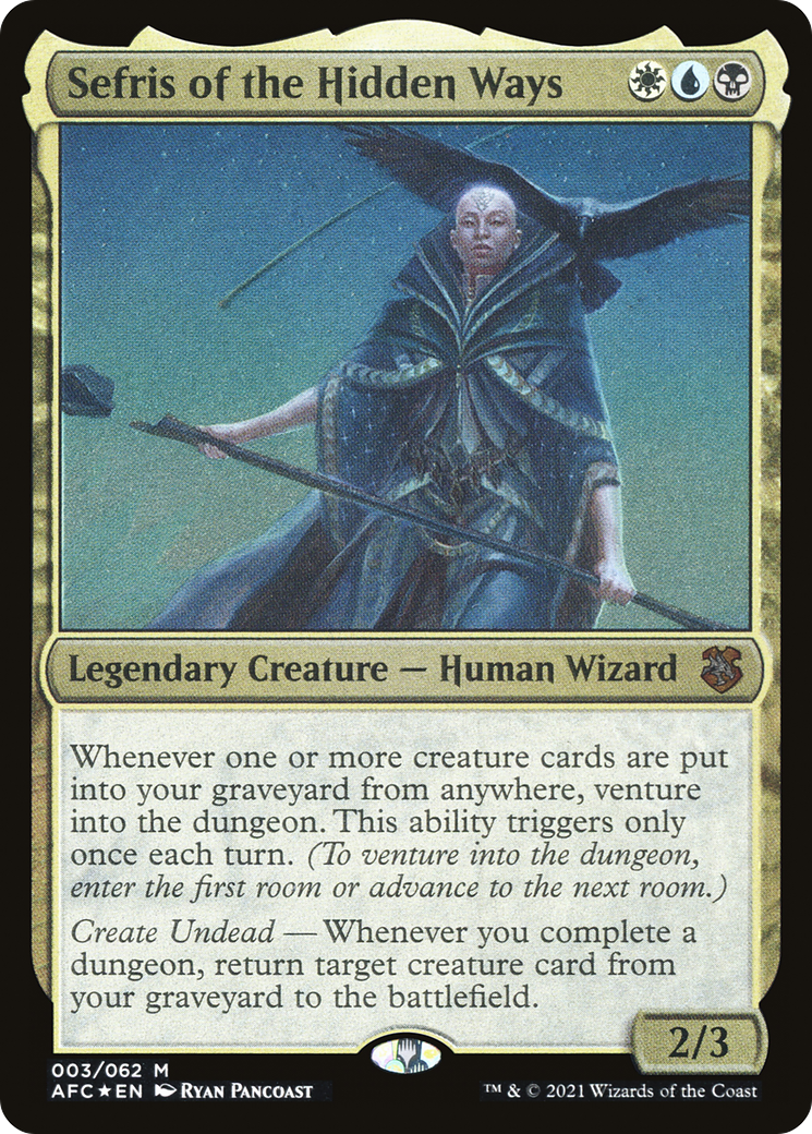 Sefris of the Hidden Ways (Display Commander) [Dungeons & Dragons: Adventures in the Forgotten Realms Commander]-1