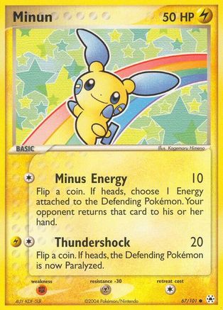 Minun (67/101) [EX: Hidden Legends]-1