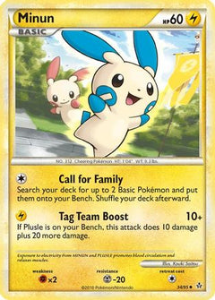 Minun (34/95) [HeartGold & SoulSilver: Unleashed]-1