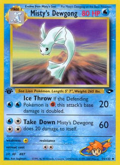 Misty's Dewgong (54/132) [Gym Challenge 1st Edition]-1