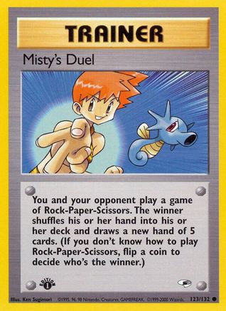 Misty's Duel (123/132) [Gym Heroes 1st Edition]-1