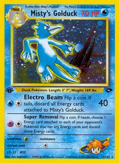 Misty's Golduck 012  - Unlimited Holofoil Gym Challenge - Holo Rare-1