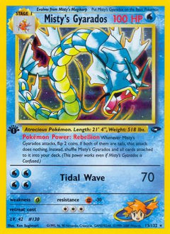 Misty's Gyarados 013  - Unlimited Holofoil Gym Challenge - Holo Rare-1