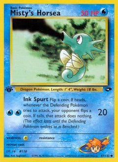 Misty's Horsea (87/132) [Gym Challenge 1st Edition]-1