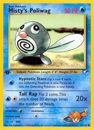 Misty's Poliwag (87/132) [Gym Heroes Unlimited]-1