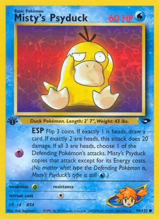 Misty's Psyduck (90/132) [Gym Challenge 1st Edition]-1