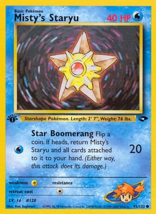 Misty's Staryu (92/132) [Gym Challenge Unlimited]-1