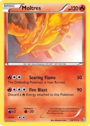 Moltres (22/113) [Black & White: Legendary Treasures]-1