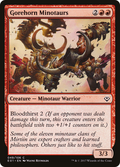 Gorehorn Minotaurs [Archenemy: Nicol Bolas]-1