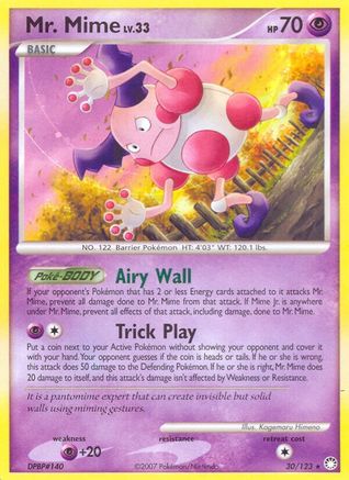 Mr. Mime (30/123) [Diamond & Pearl: Mysterious Treasures]-1