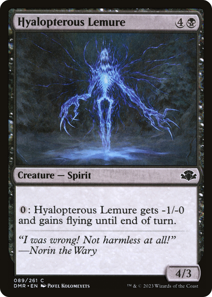 Hyalopterous Lemure [Dominaria Remastered]-1