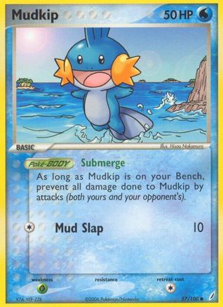 Mudkip (57/100) (Stamped) [EX: Crystal Guardians]-1