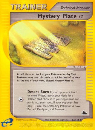 Mystery Plate Alpha (133/144) [Skyridge]-1