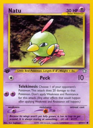 Natu (67/111) [Neo Genesis 1st Edition]-1
