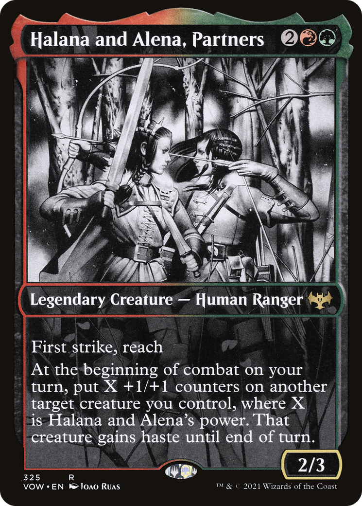 Halana and Alena, Partners (Showcase Eternal Night) [Innistrad: Crimson Vow]-1