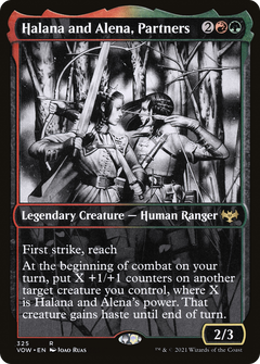 Halana and Alena, Partners (Showcase Eternal Night) [Innistrad: Crimson Vow]-1