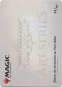 Ziatora, the Incinerator // Ziatora, the Incinerator (ASNC-033) - New Capenna Art Series (Borderless) Foil-2