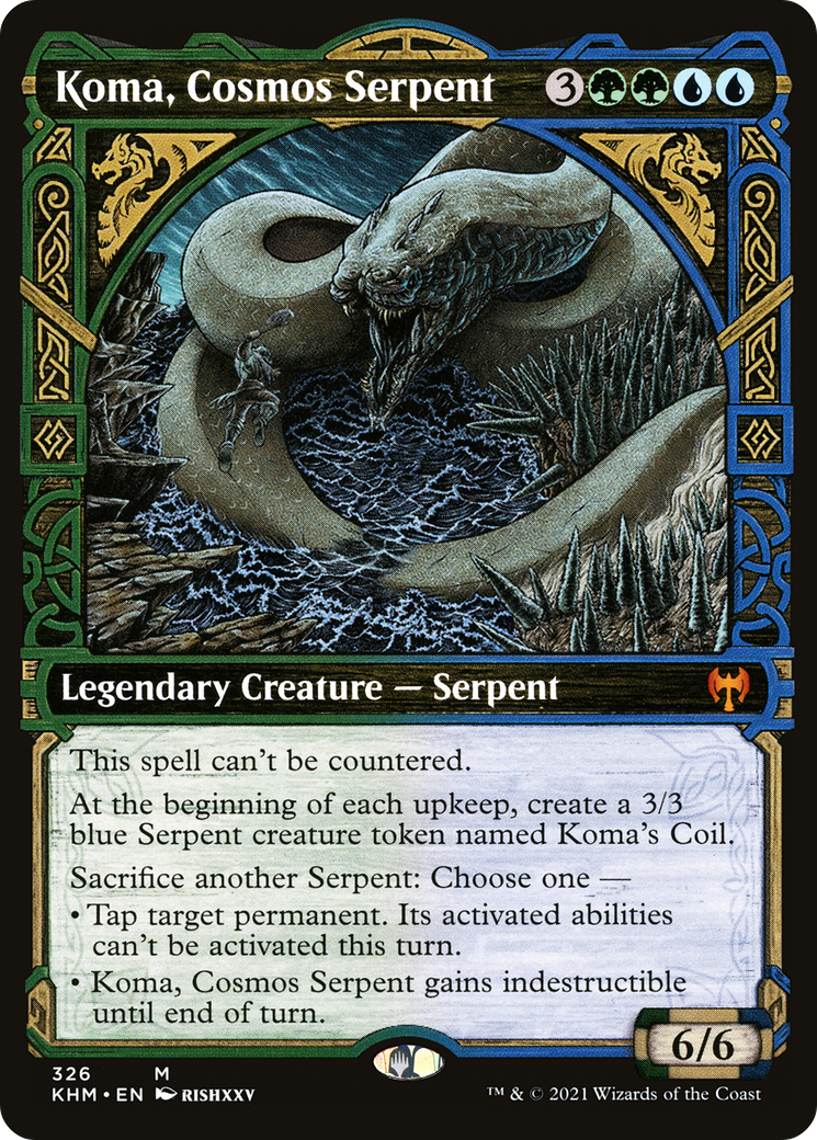 Koma, Cosmos Serpent (Showcase) [Kaldheim]-1