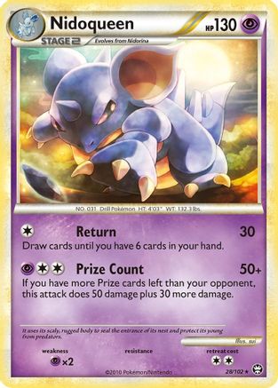Nidoqueen (28/102) [HeartGold & SoulSilver: Triumphant]-1