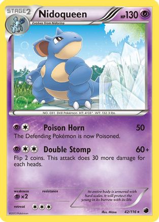 Nidoqueen (42/116) [Black & White: Plasma Freeze]-1