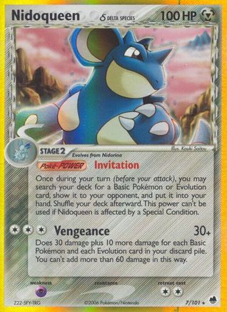 Nidoqueen (7/101) (Delta Species) [EX: Dragon Frontiers]-1