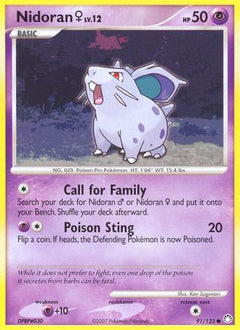 Nidoran (91/123) (Female) [Diamond & Pearl: Mysterious Treasures]-1
