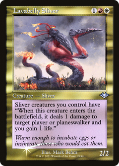 Lavabelly Sliver (Retro Frame) (MH1-029) - Modern Horizons 1 Timeshifts Etched Foil-1