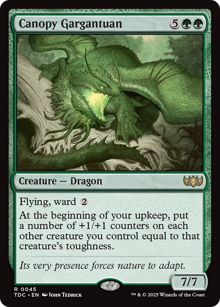 Canopy Gargantuan [Tarkir: Dragonstorm Commander]-1