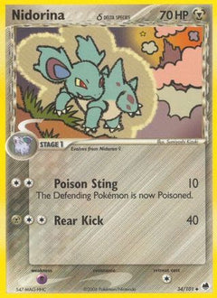 Nidorina (34/101) (Delta Species) [EX: Dragon Frontiers]-1