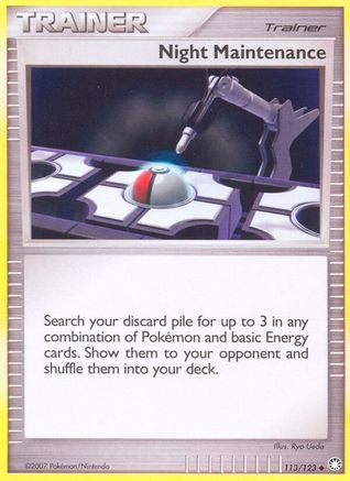 Night Maintenance (113/123) [Diamond & Pearl: Mysterious Treasures]-1