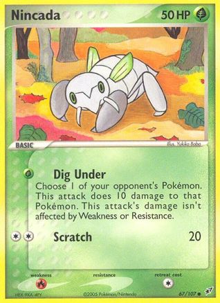 Nincada (67/107) (Stamped) [EX: Deoxys]-1
