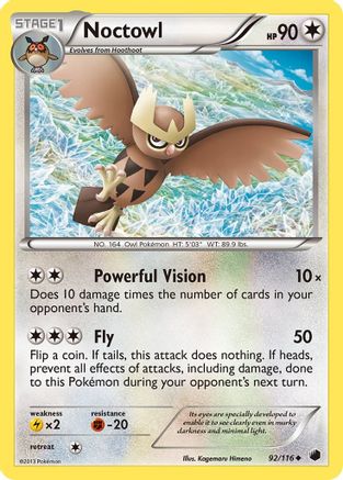 Noctowl (92/116) [Black & White: Plasma Freeze]-1