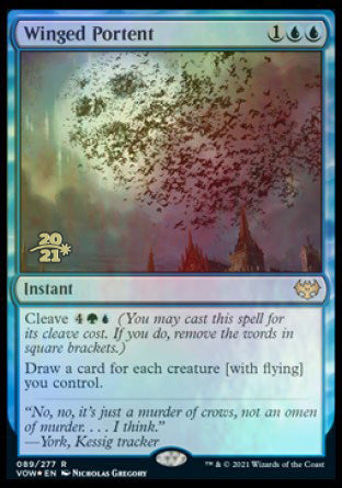 Winged Portent [Innistrad: Crimson Vow Prerelease Promos]-1