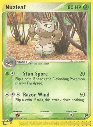 Nuzleaf (49/100) [EX: Sandstorm]-1