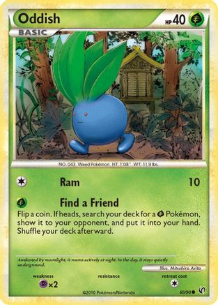 Oddish (60/90) [HeartGold & SoulSilver: Undaunted]-1