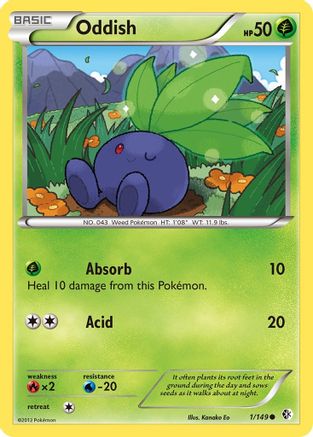 Oddish (1/149) [Black & White: Boundaries Crossed]-1