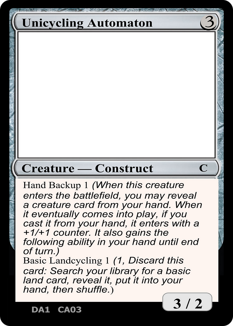 Unicycling Automaton (UNK-CA03) - Unknown Event-1