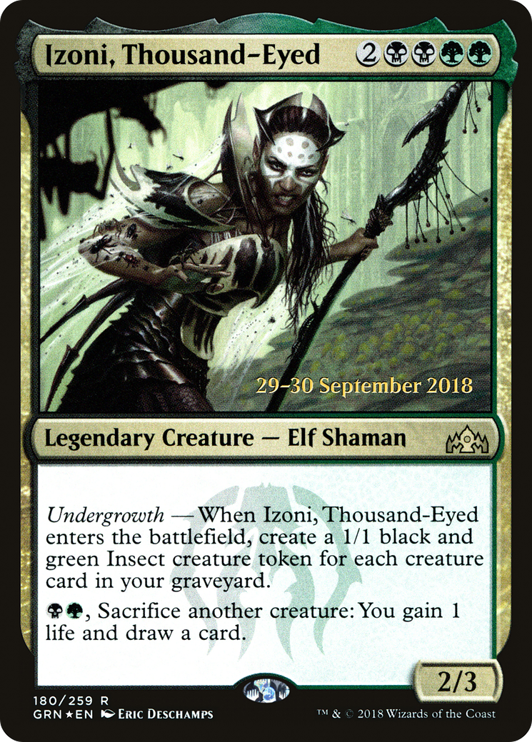 Izoni, Thousand-Eyed [Guilds of Ravnica Prerelease Promos]-1